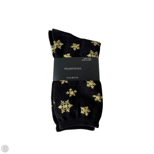 Socks By Talbots In Black & Gold, Size: Osfm