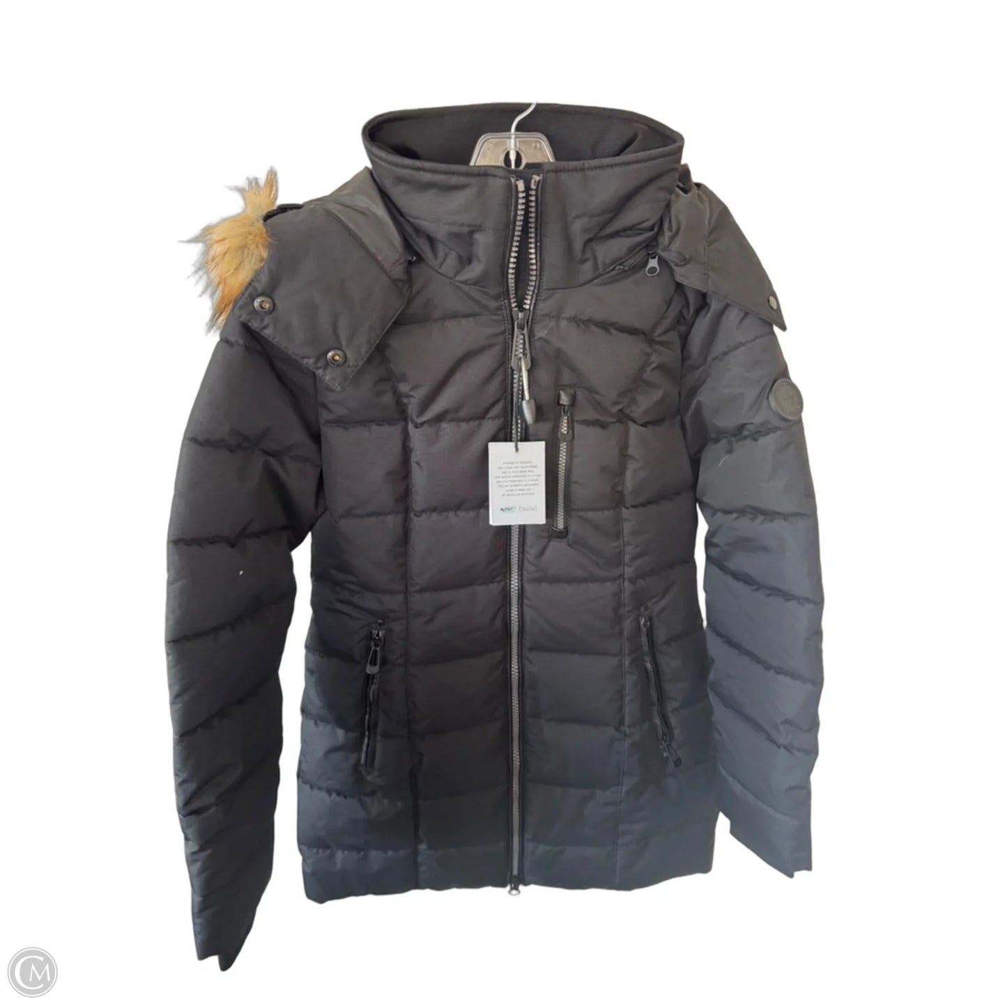 Coat Puffer & Quilted By Cmb In Black, Size: S