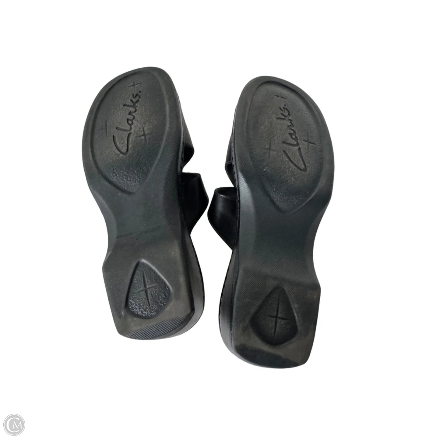 Sandals Flats By Clarks In Black, Size: 10