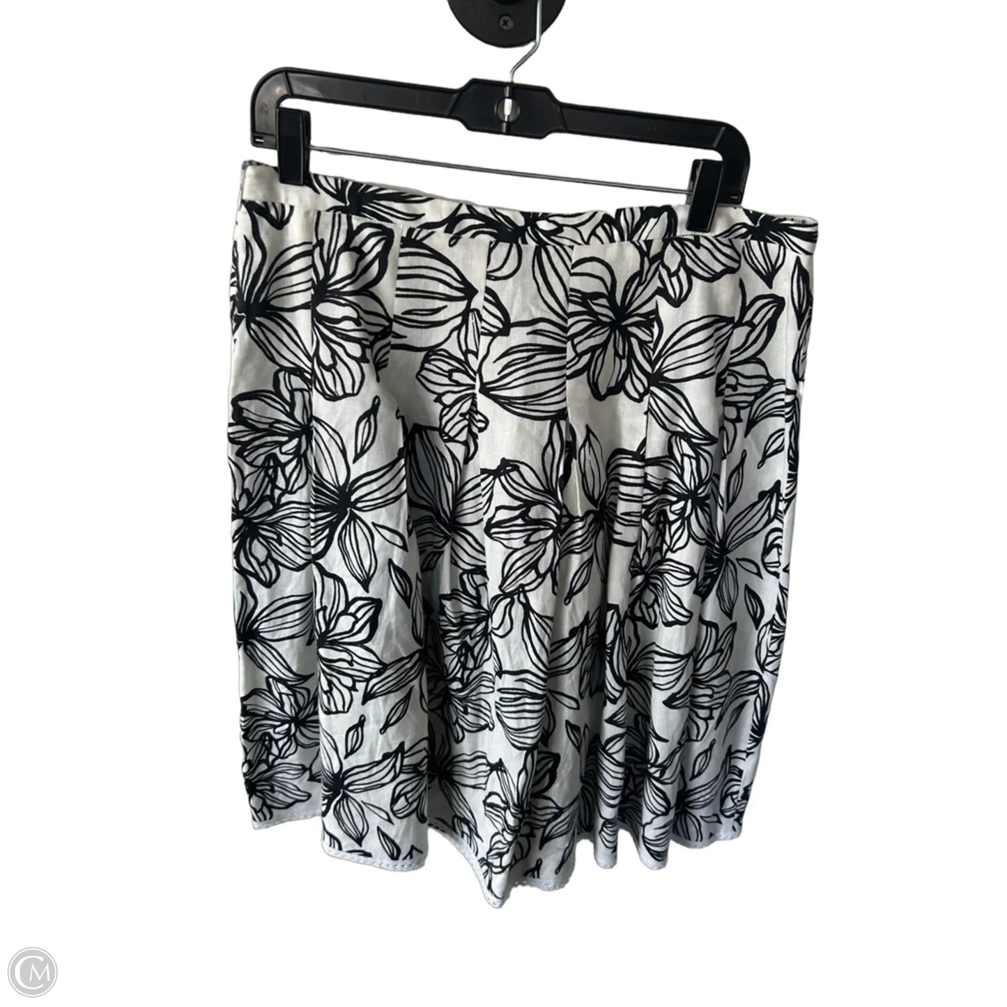 Skirt Midi By Style And Company In Black & Cream, Size: 12
