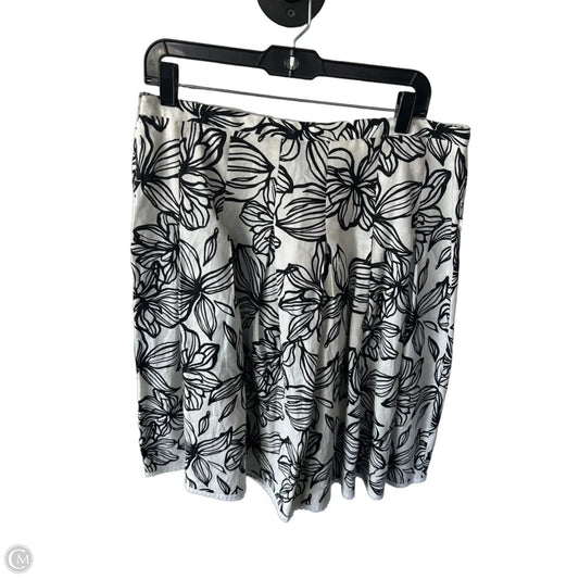 Skirt Midi By Style And Company In Black & Cream, Size: 12