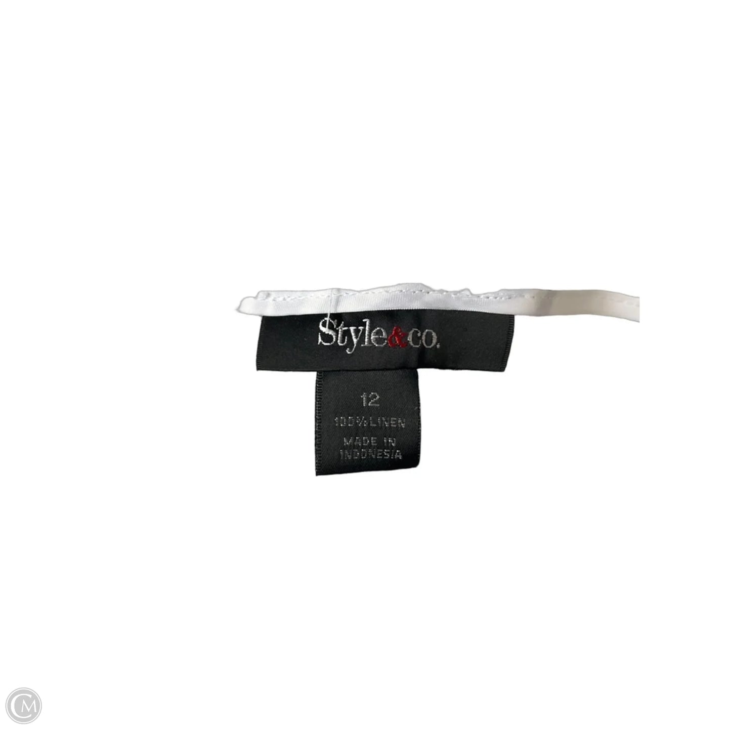 Skirt Midi By Style And Company In Black & Cream, Size: 12