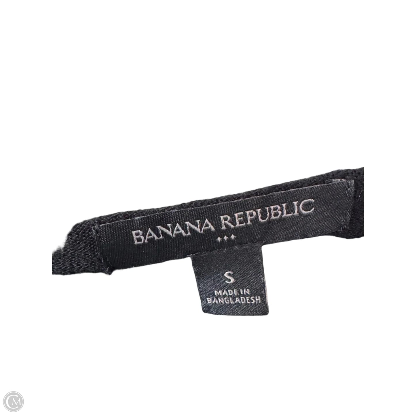 Sweater Short Sleeve By Banana Republic In Black, Size: S