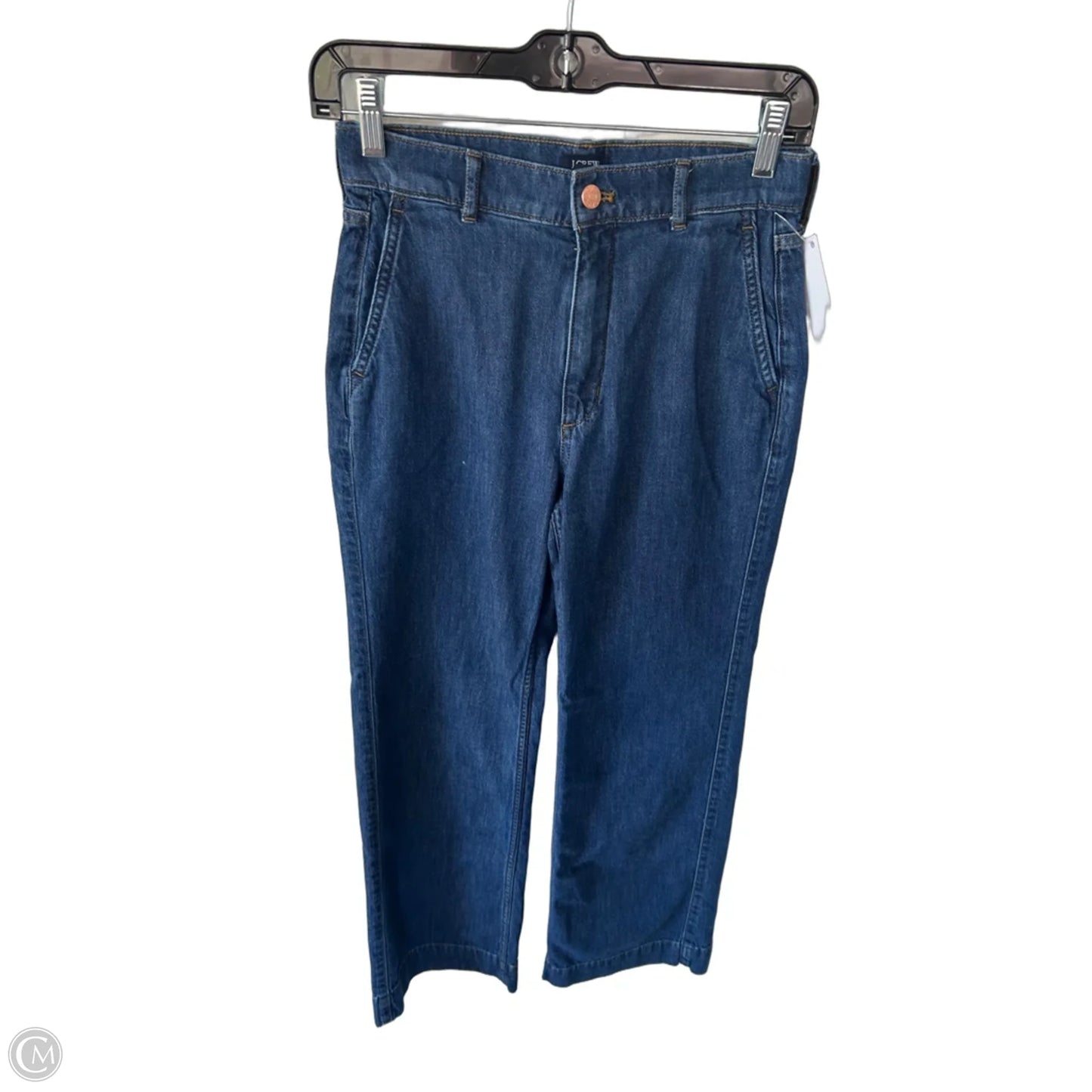 Jeans Flared By J. Crew In Blue Denim, Size: 0