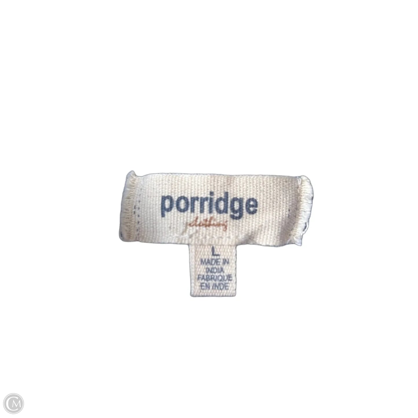 Skirt Midi By Porridge In Blue & Cream, Size: 12