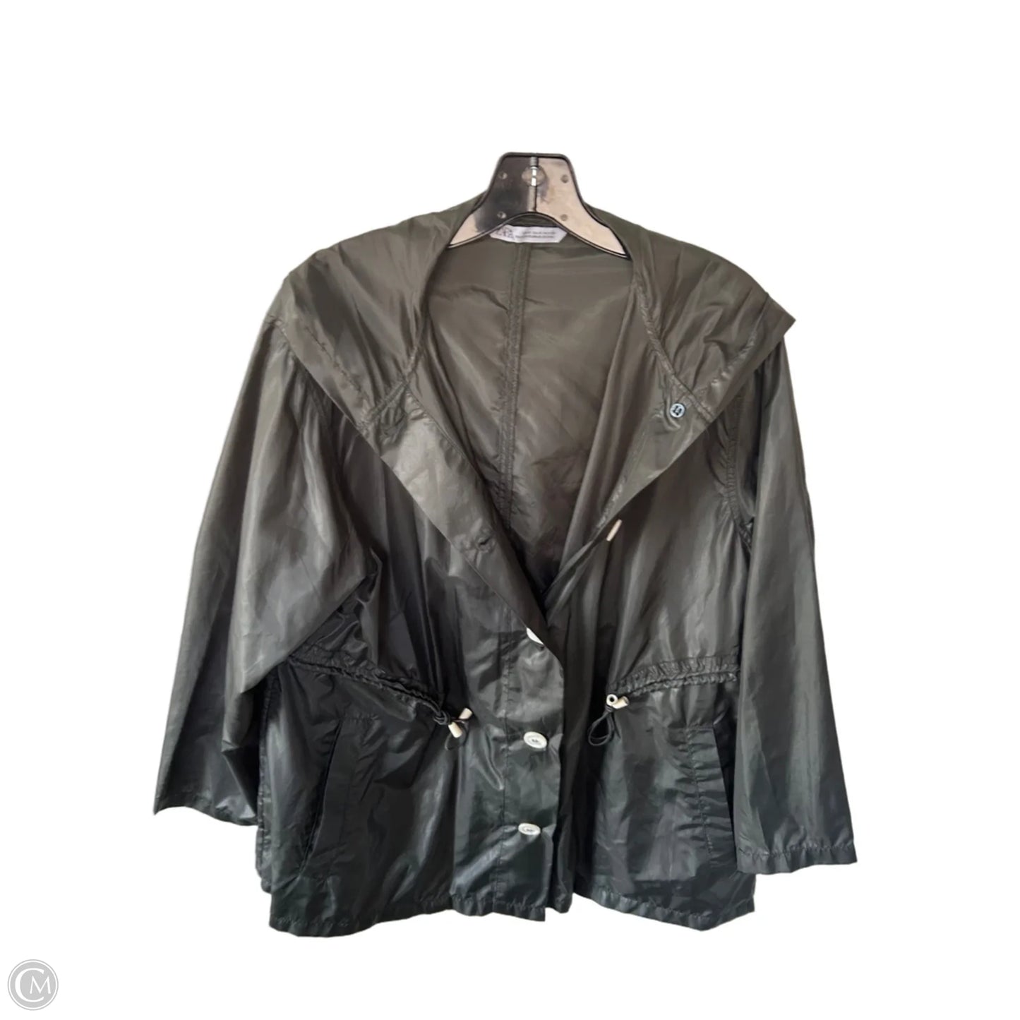 Jacket Windbreaker By Zara In Green, Size: M