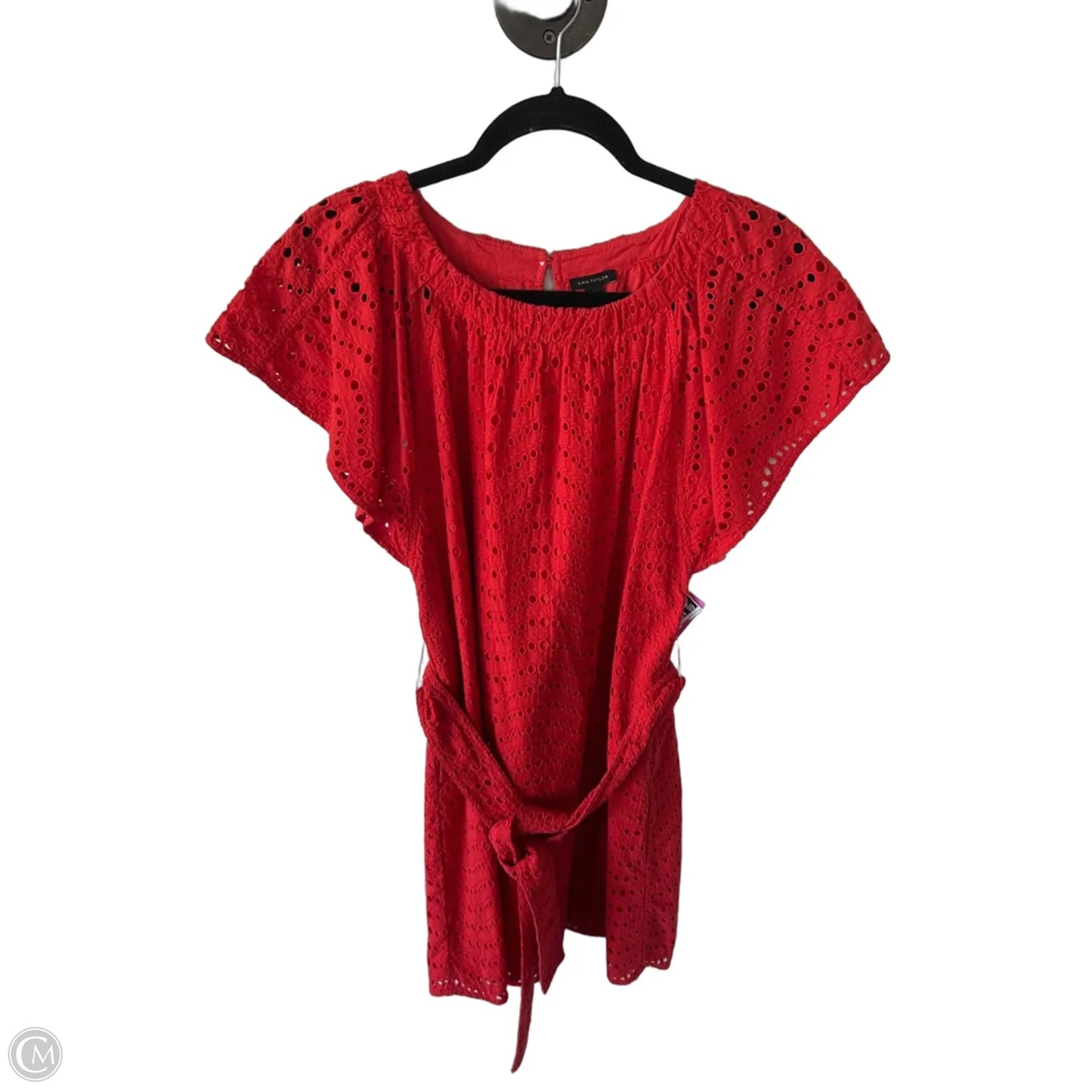 Dress Casual Midi By Ann Taylor In Red, Size: S