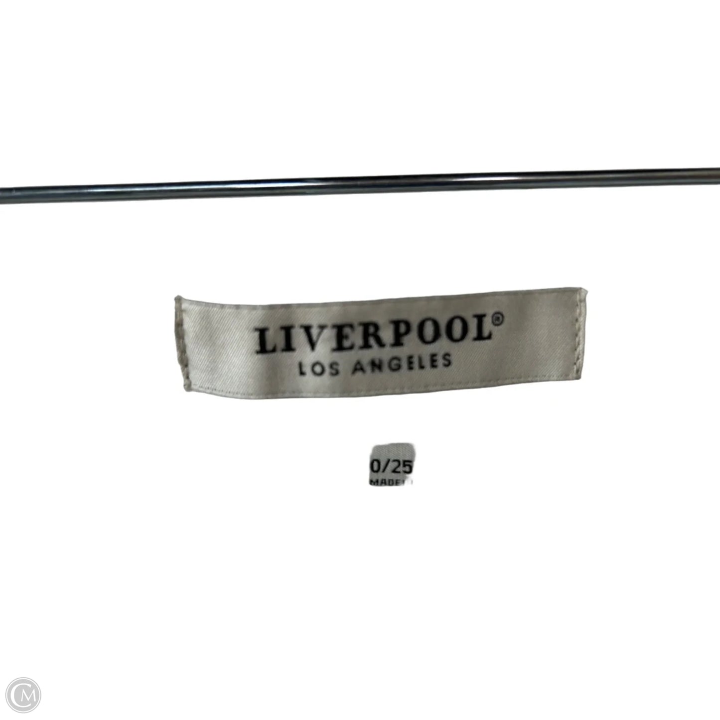 Jeans Wide Leg By Liverpool In White Denim, Size: 0