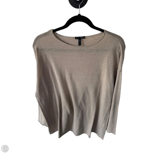 Top Long Sleeve By Eileen Fisher In Tan, Size: Sp