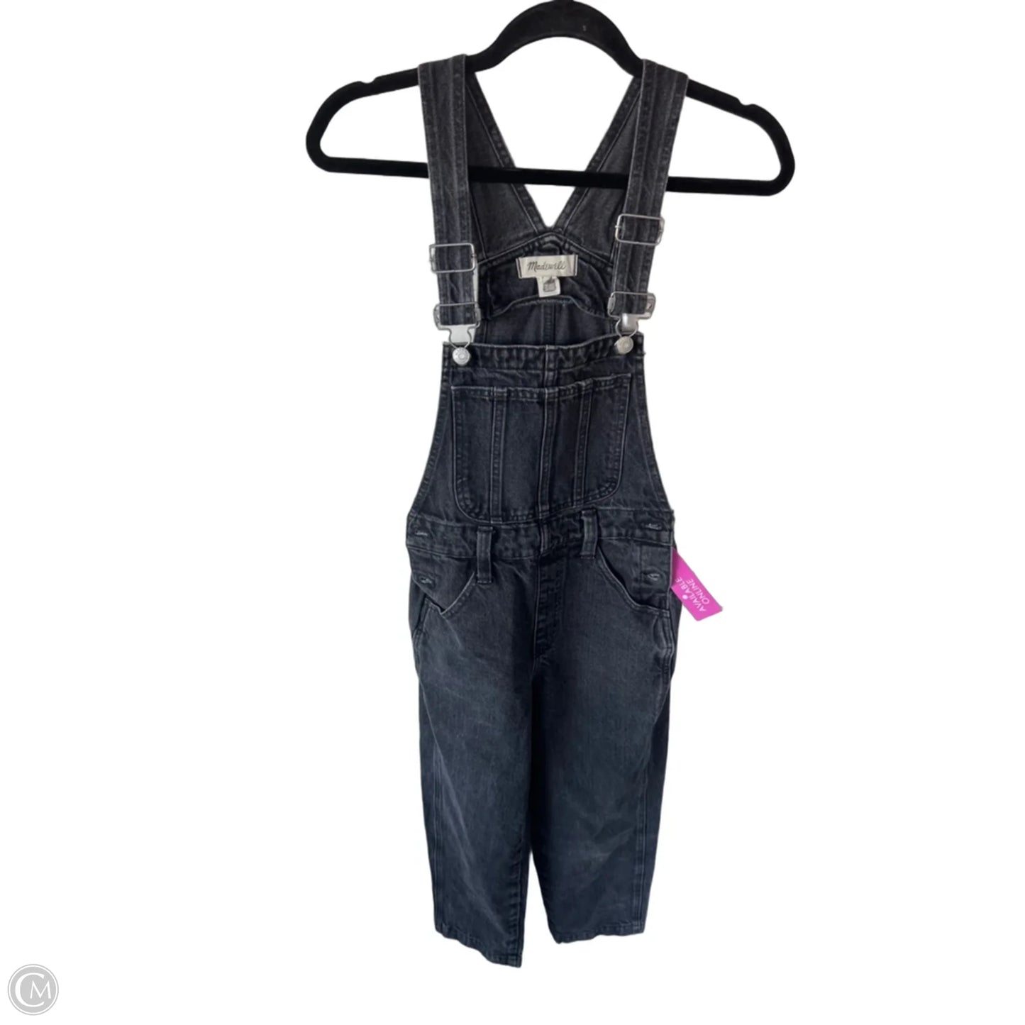 Overalls By Madewell In Black Denim, Size: Xxs