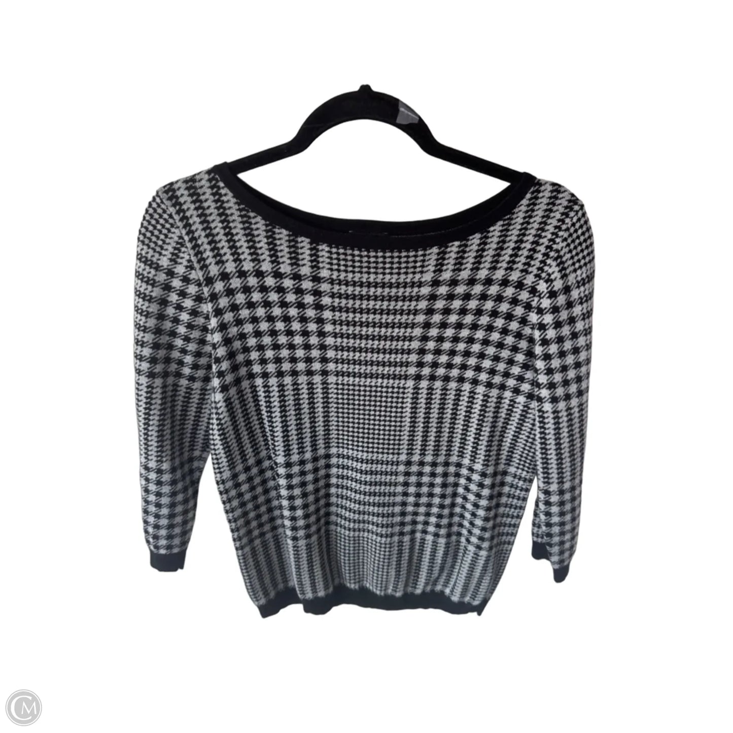Sweater By Ann Taylor In Black & Green, Size: M