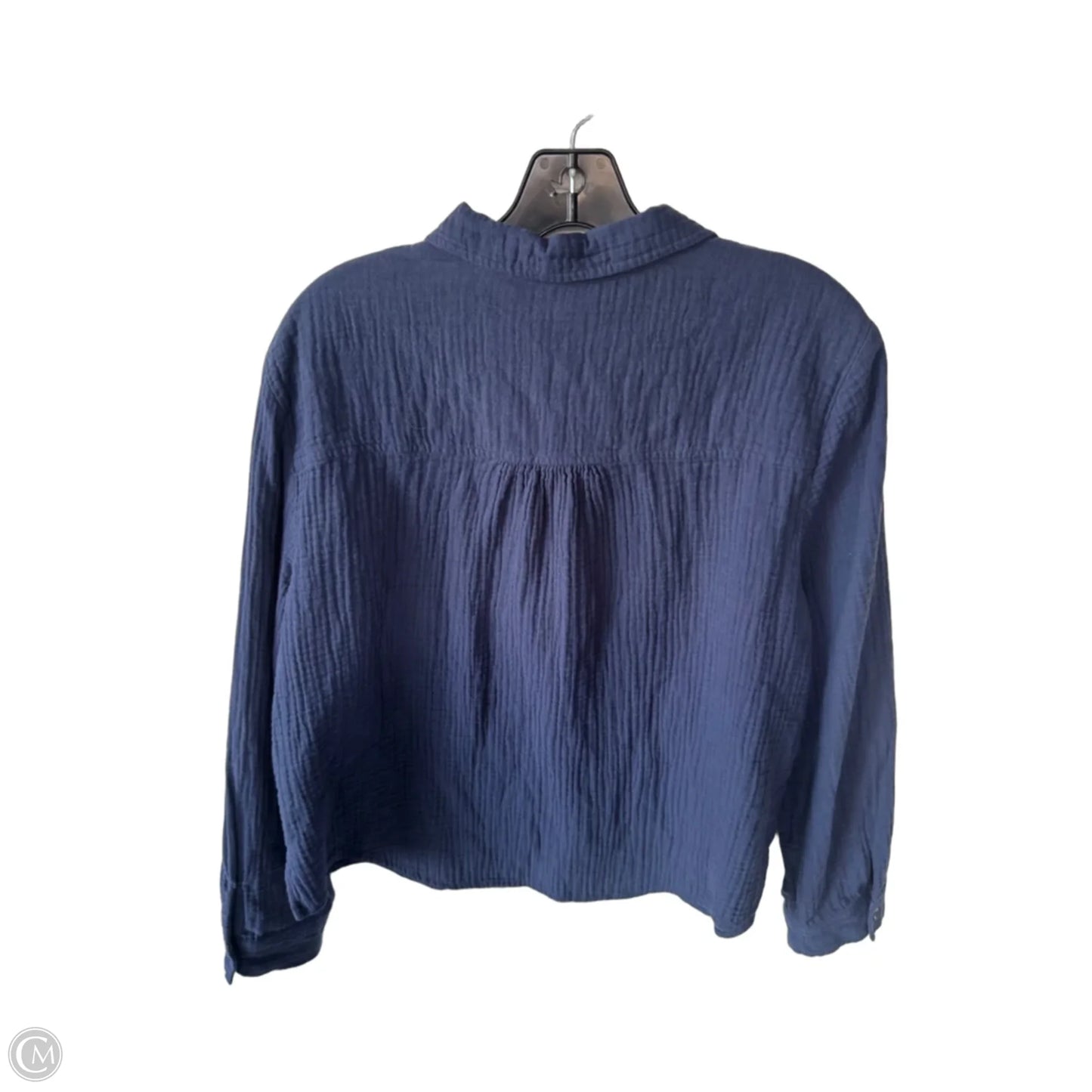 Top Long Sleeve By Chicos In Blue, Size: L