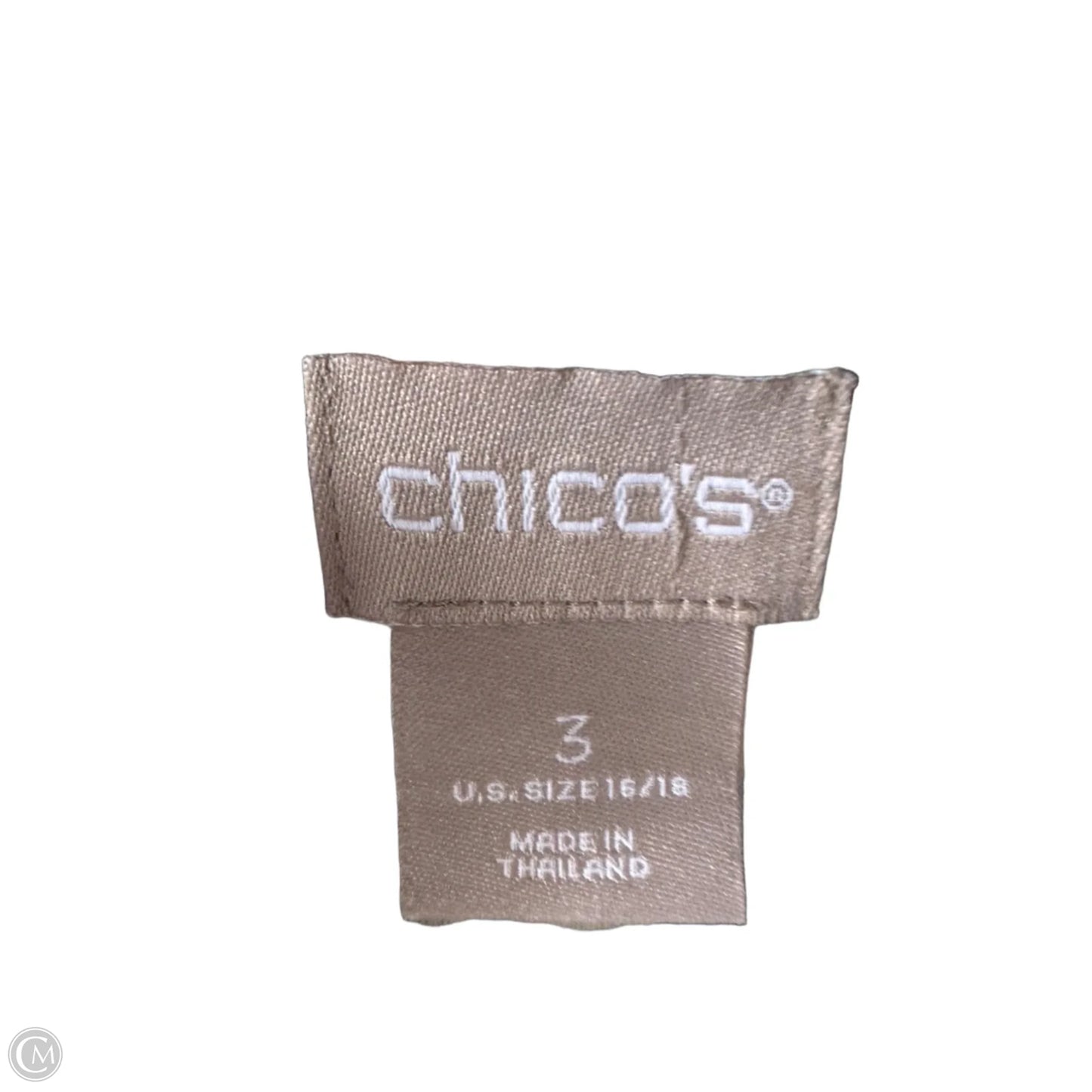 Top Long Sleeve By Chicos In Green & Purple, Size: Xl