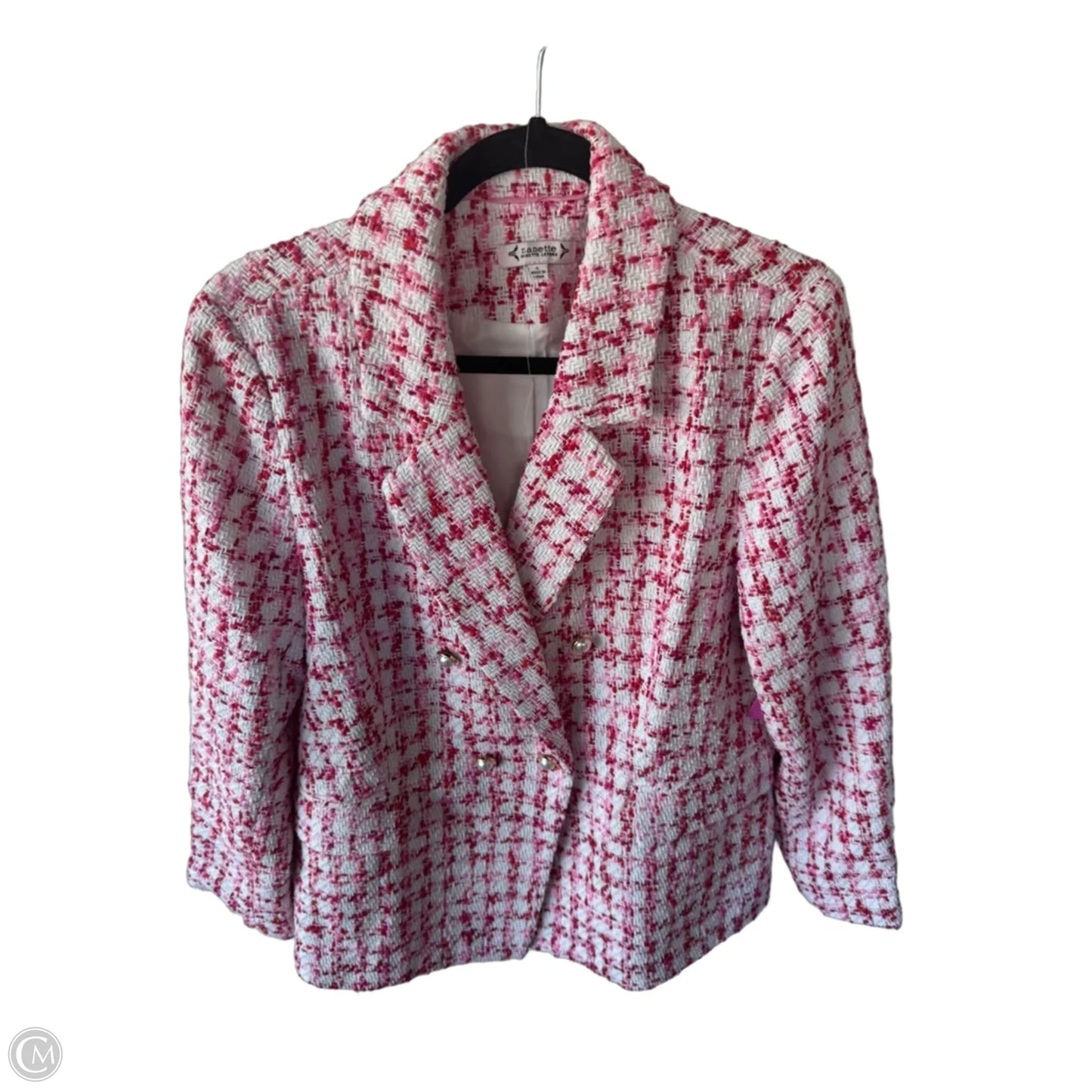 Blazer By Nanette By Nanette Lepore In Red & White, Size: L