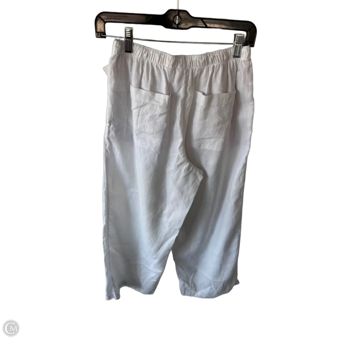 Pants Linen By C And C In White, Size: 4