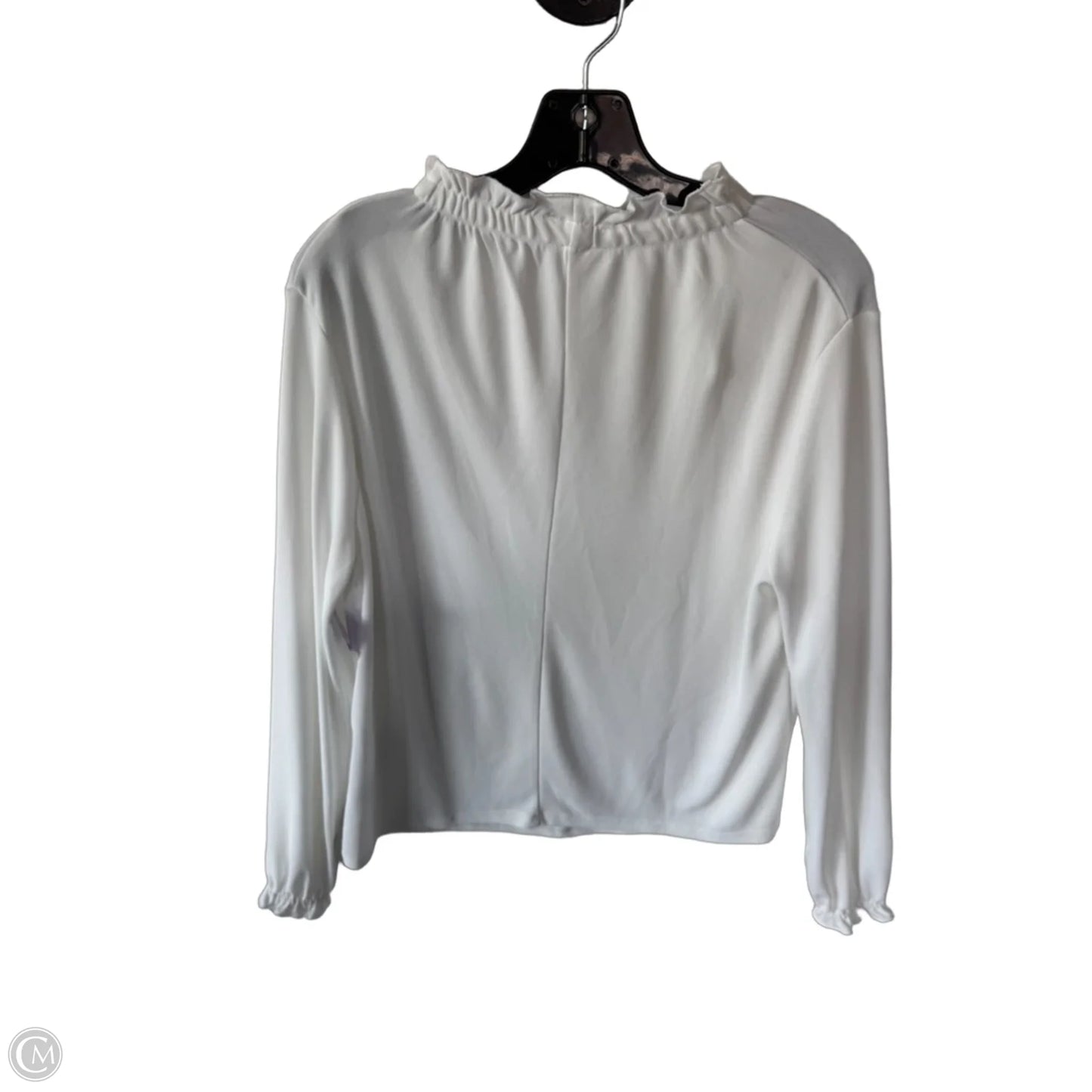 Top Long Sleeve By Zara In White, Size: L