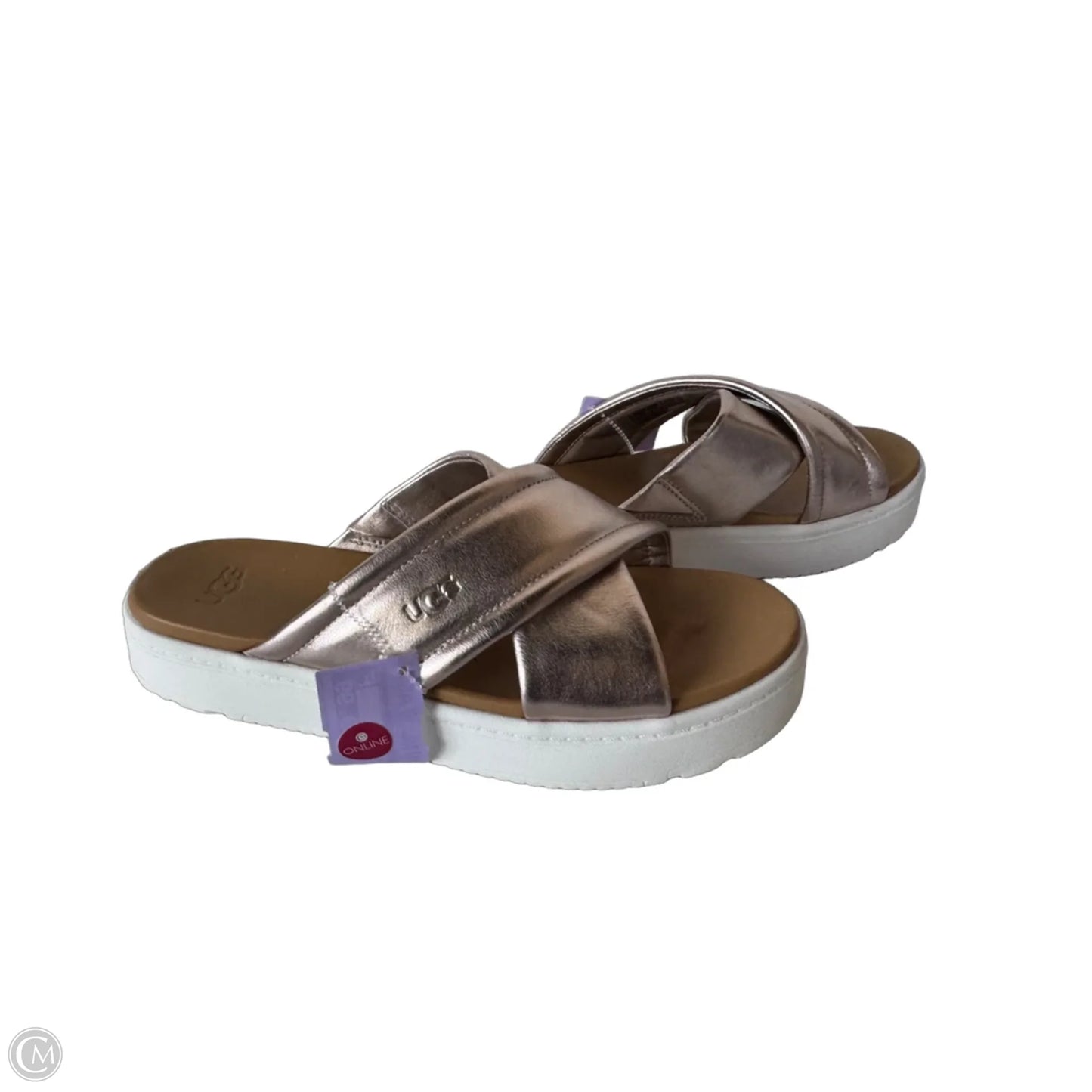 Sandals Designer By Ugg In Bronze, Size: 9
