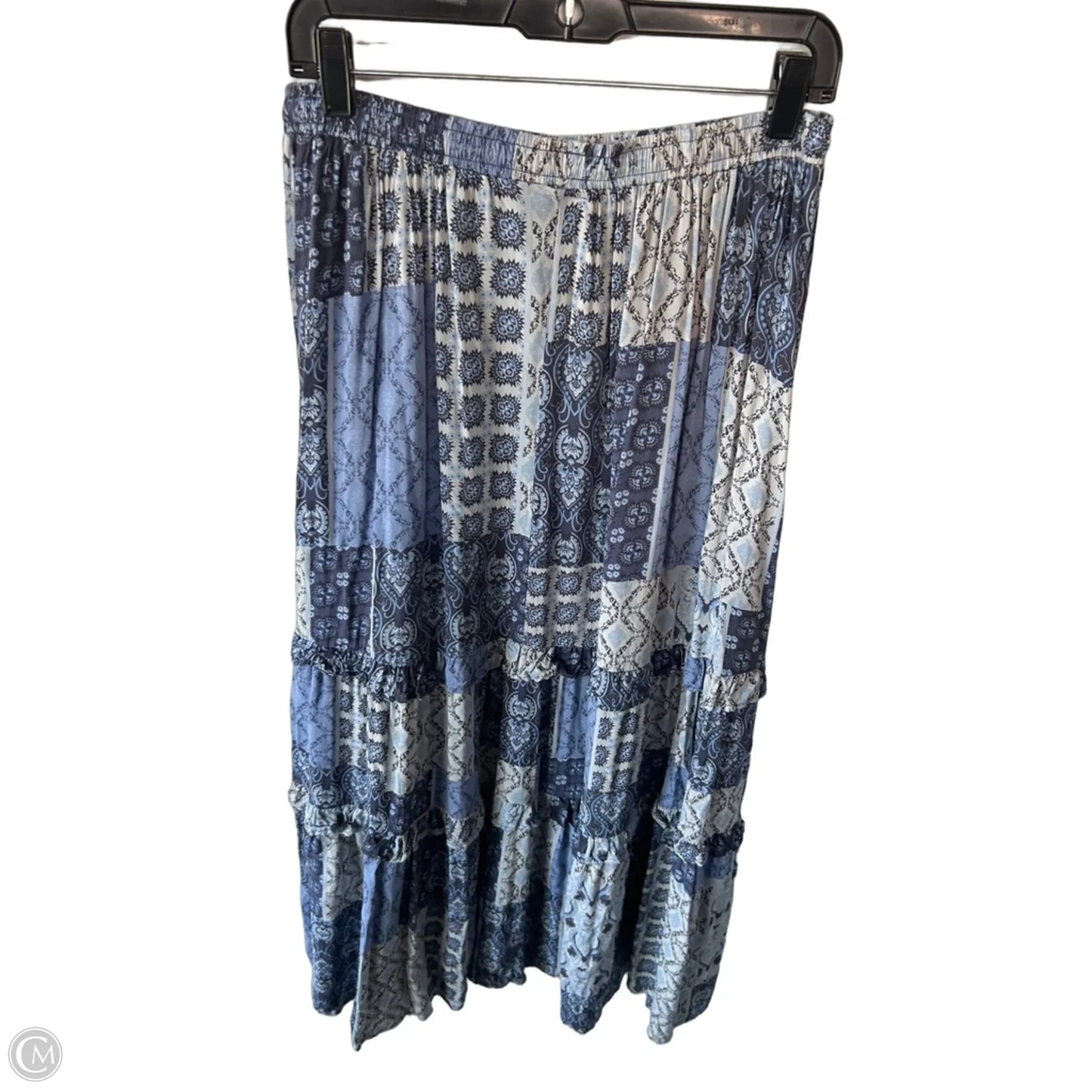 Skirt Maxi By Vici In Blue & Cream, Size: 12