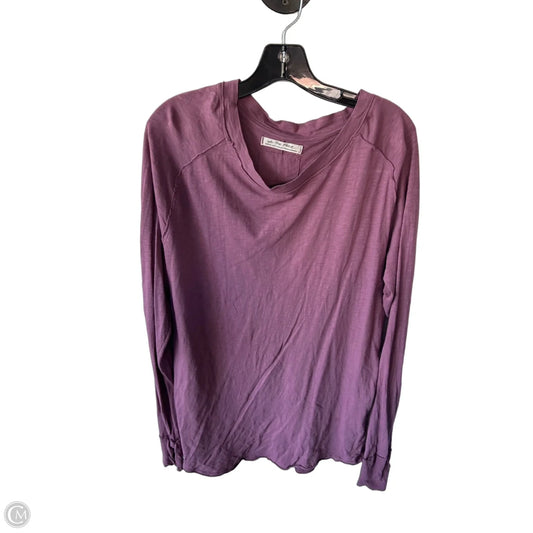 Top Long Sleeve By We The Free In Purple, Size: M
