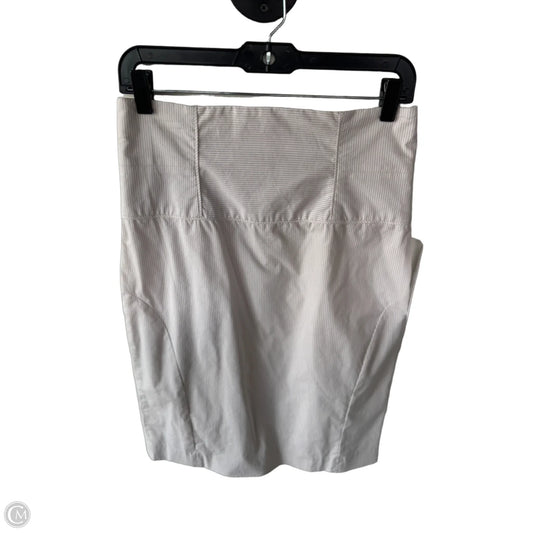 Skirt Midi By Clothes Mentor In Tan & White, Size: 6