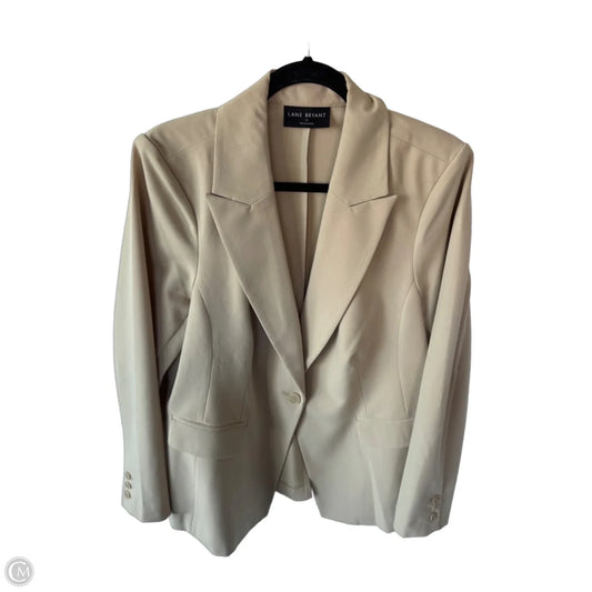 Blazer By Lane Bryant In Tan, Size: Xl