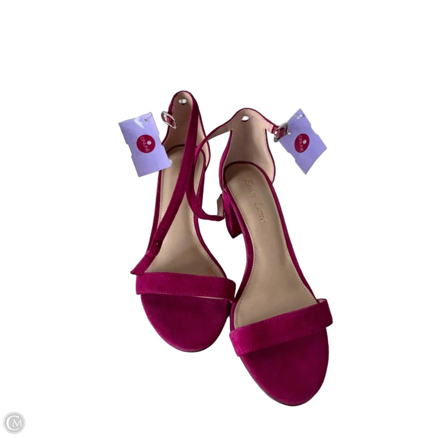 Sandals Heels Block By Clothes Mentor In Pink, Size: 6.5