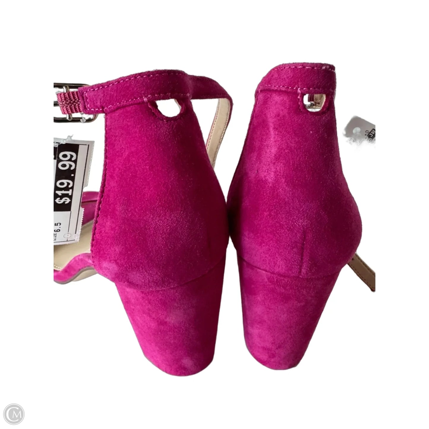 Sandals Heels Block By Clothes Mentor In Pink, Size: 6.5