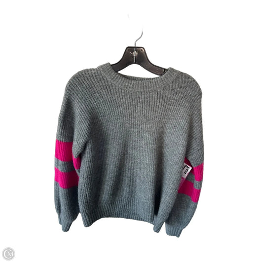 Sweater By John + Jenn In Grey & Pink, Size: Xs