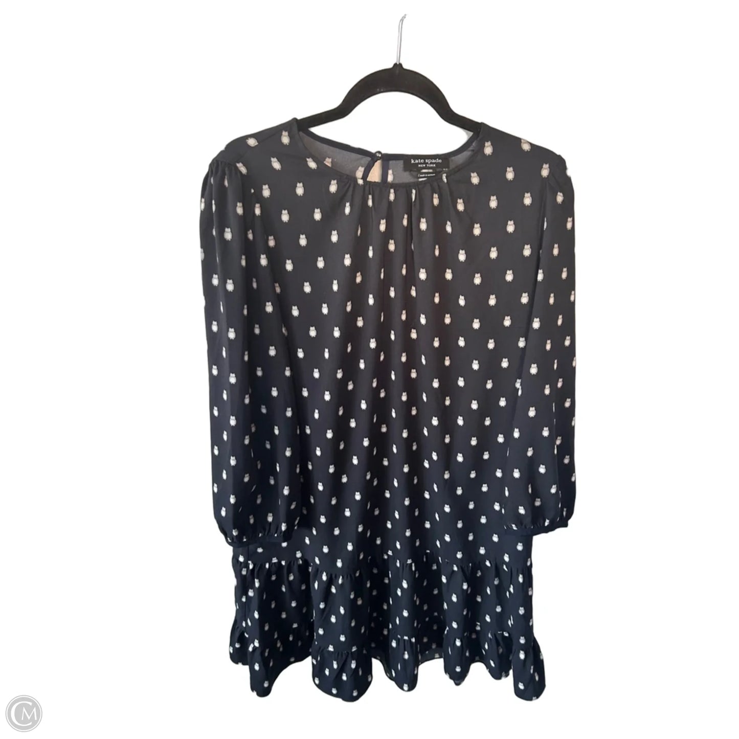 Dress Designer By Kate Spade In Blue & White, Size: L