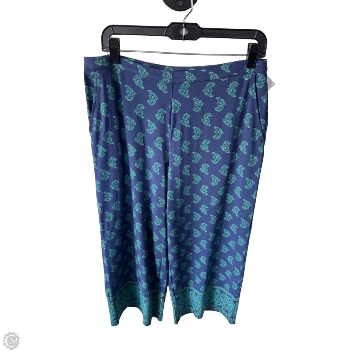 Pants Wide Leg By J. Jill In Green & Purple, Size: 8