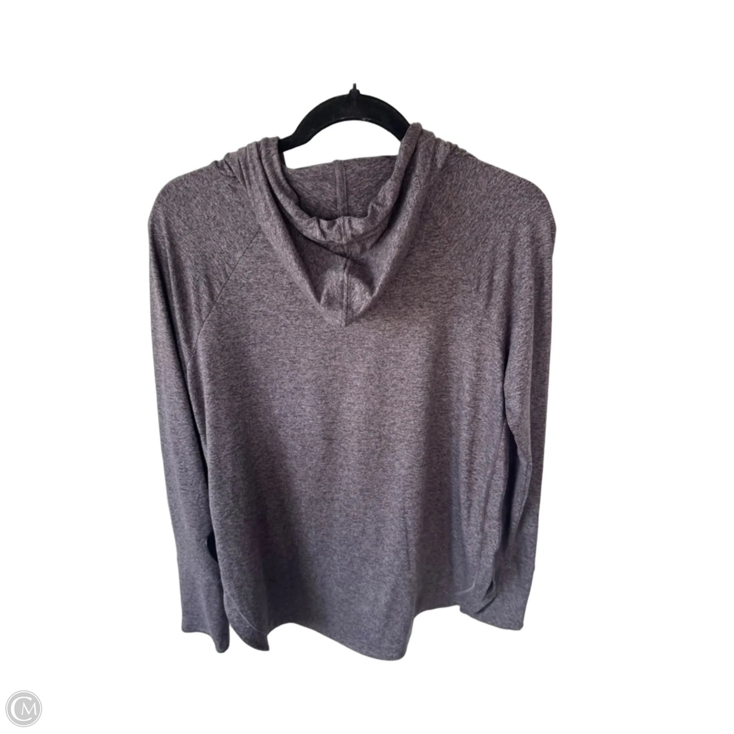 Athletic Top Long Sleeve Hoodie By Athleta In Brown, Size: M
