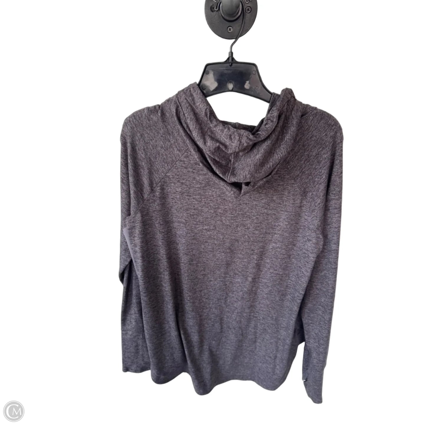 Athletic Top Long Sleeve Hoodie By Athleta In Brown, Size: M