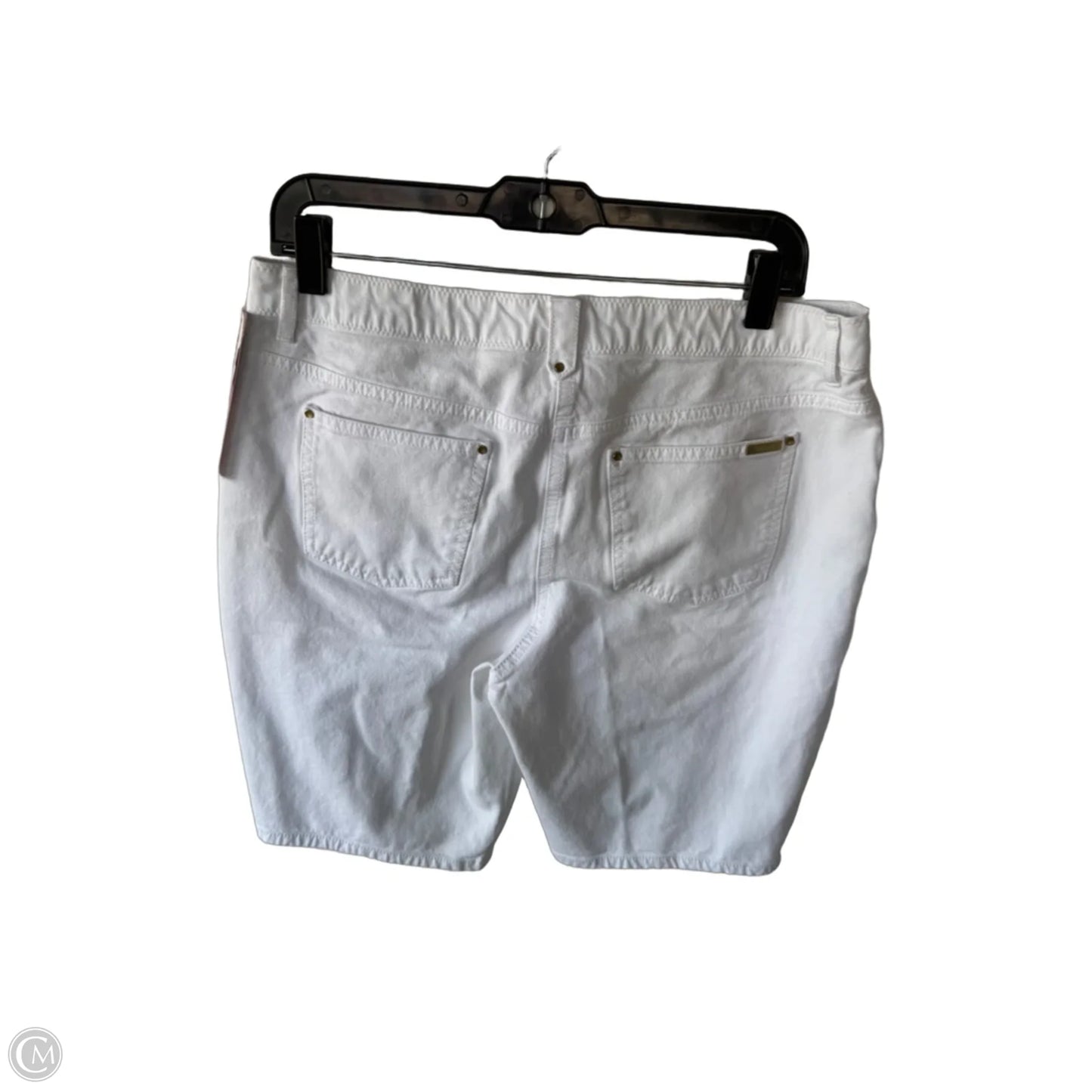 Shorts By Chicos In White Denim, Size: 12