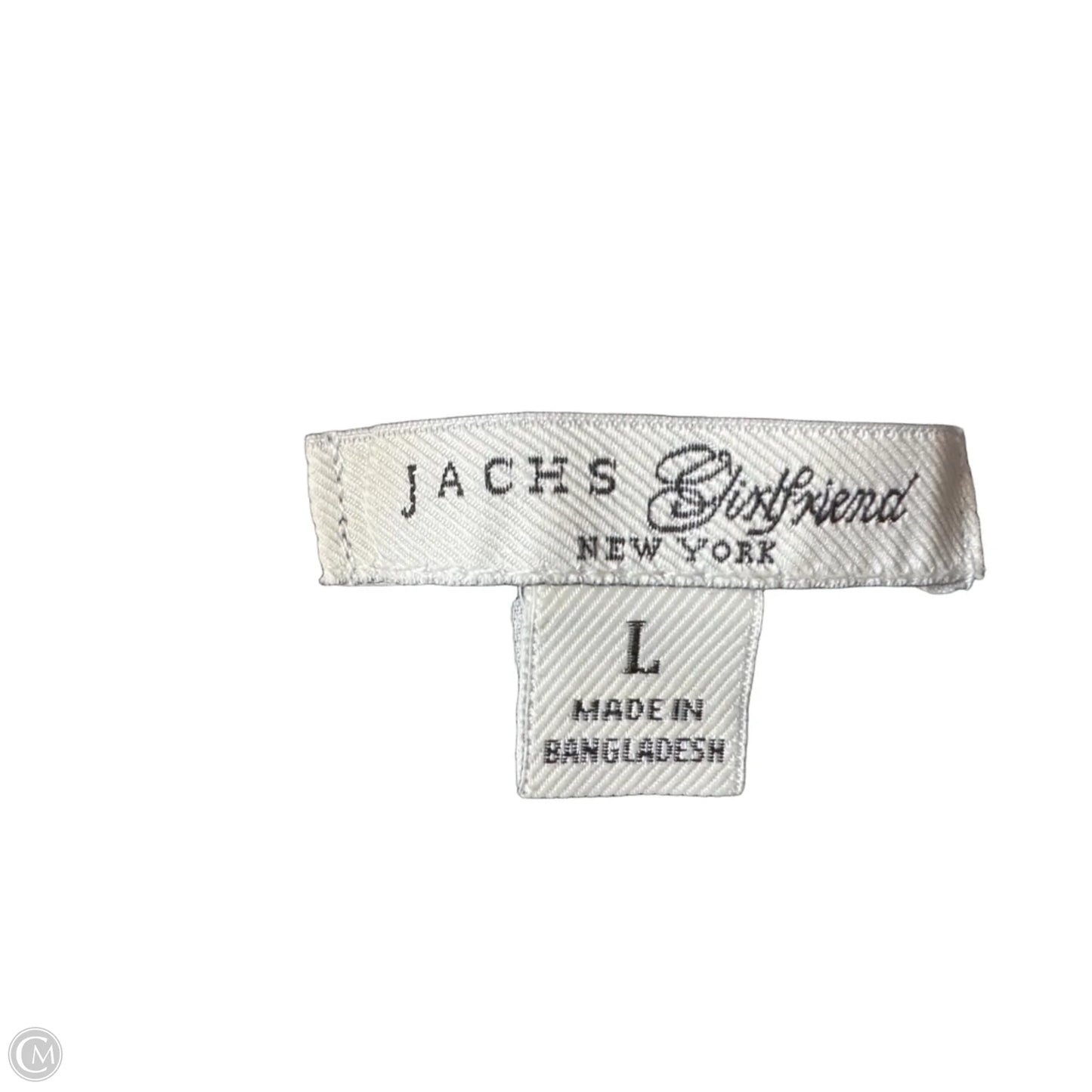 Top 3/4 Sleeve By Jachs Girlfirend In Blue & White, Size: L