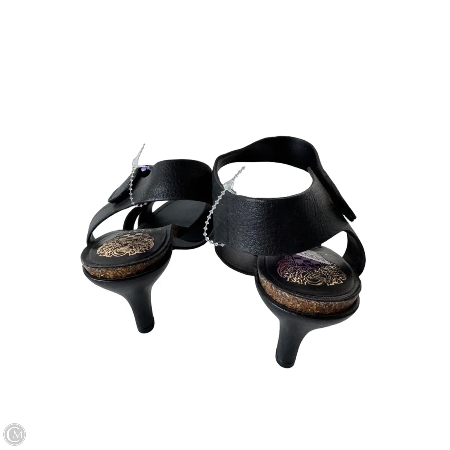 Sandals Heels Stiletto By Vince Camuto In Black, Size: 6.5