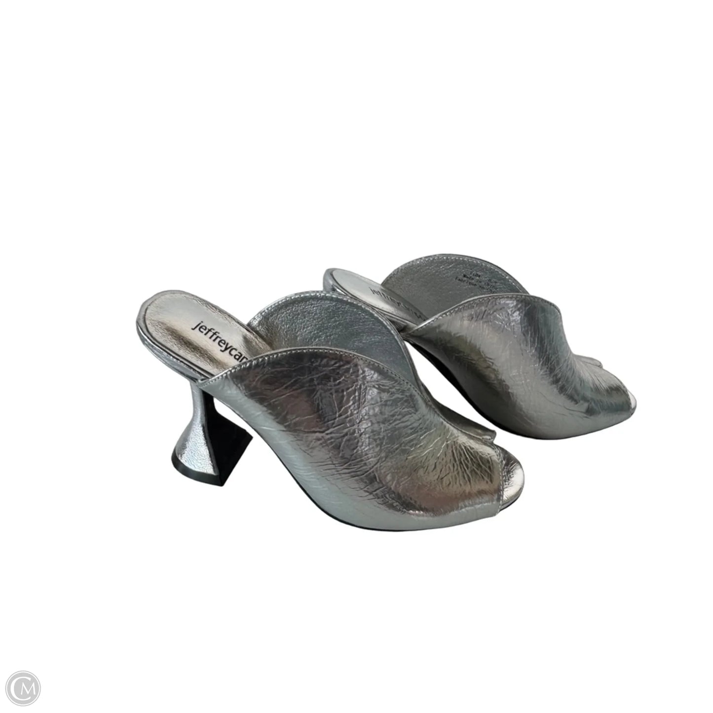 Shoes Heels Block By Jeffrey Campbell In Silver, Size: 6.5