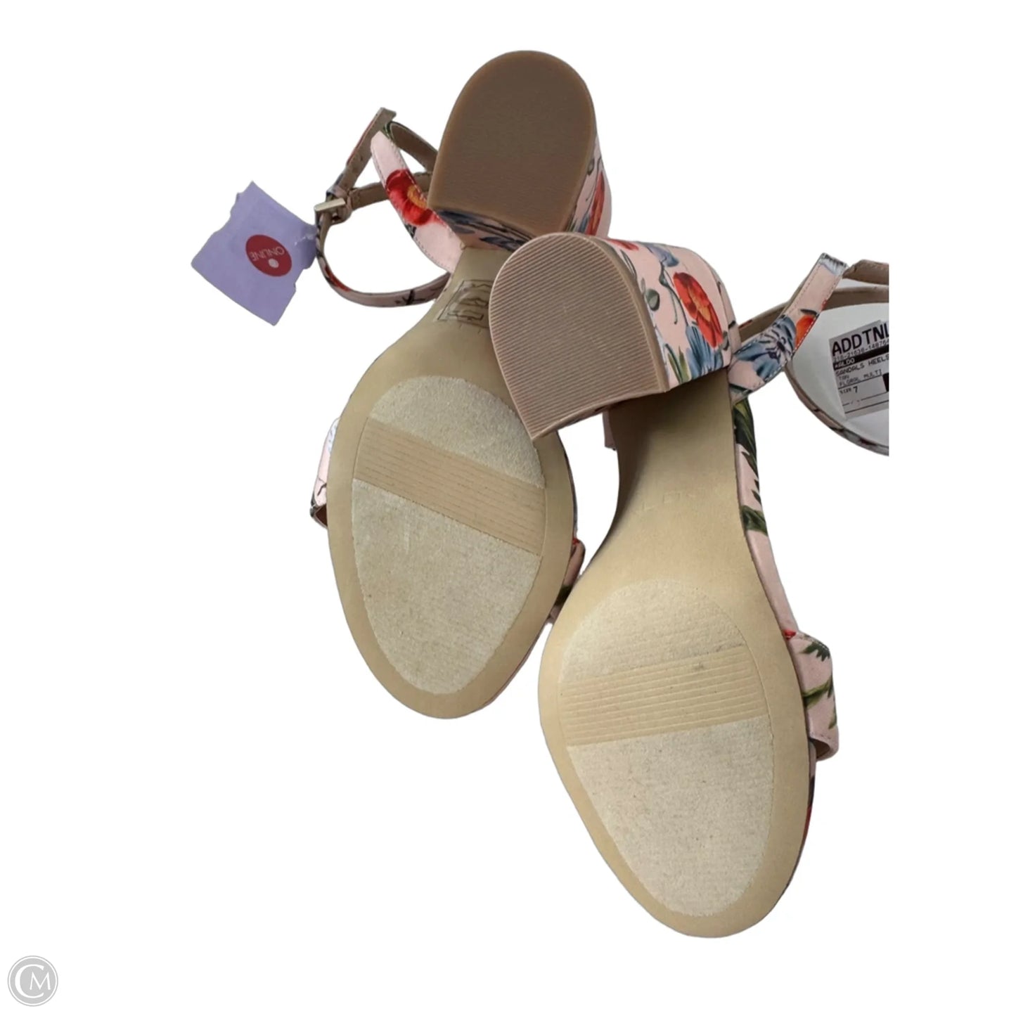 Sandals Heels Block By Aldo In Tan, Size: 7