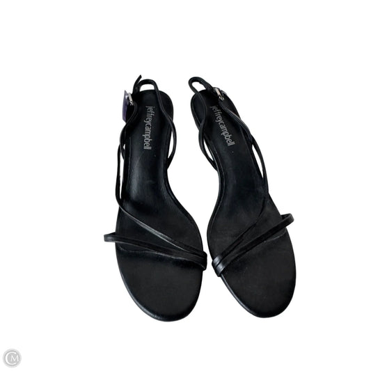 Sandals Heels Stiletto By Jeffrey Campbell In Black, Size: 6.5