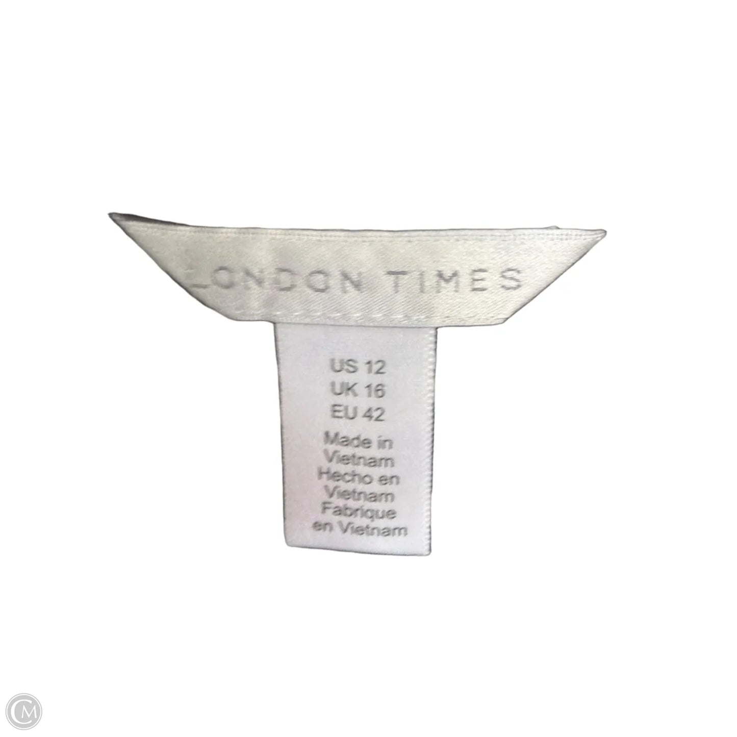 Dress Casual Maxi By London Times In Black & White, Size: L