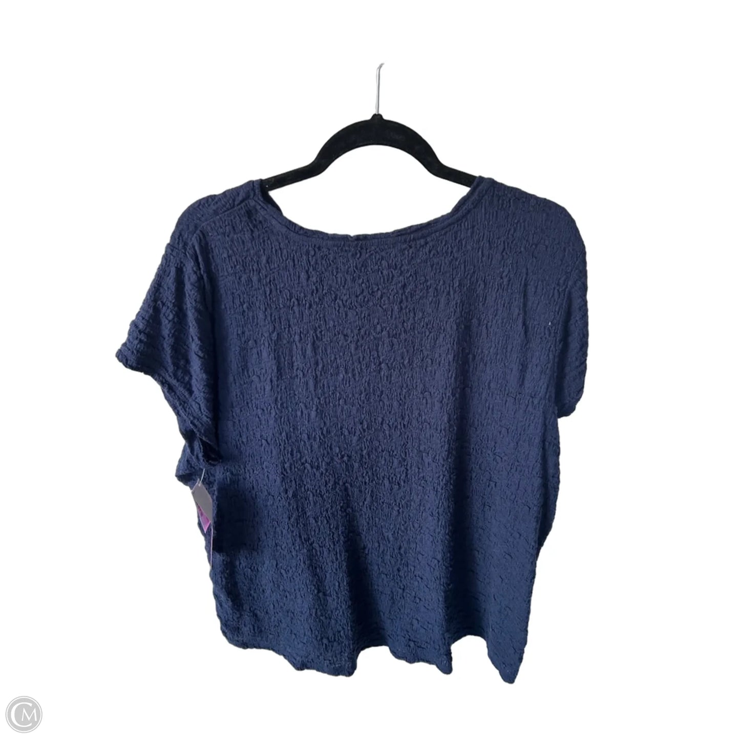Top Short Sleeve By Chicos In Blue, Size: Xl