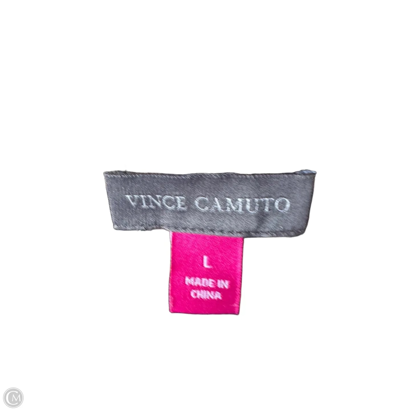 Top Sleeveless By Vince Camuto In Black & Cream, Size: L
