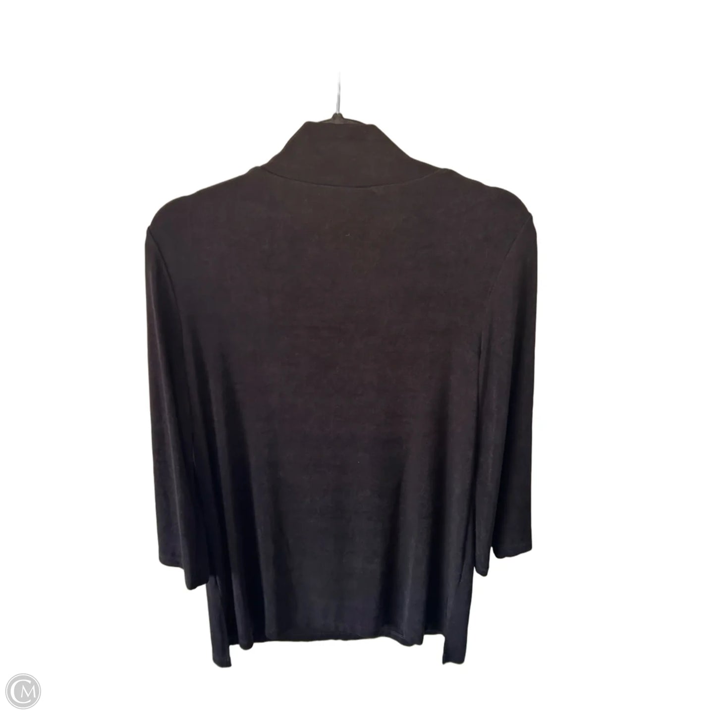 Top Long Sleeve By Chicos In Black, Size: M