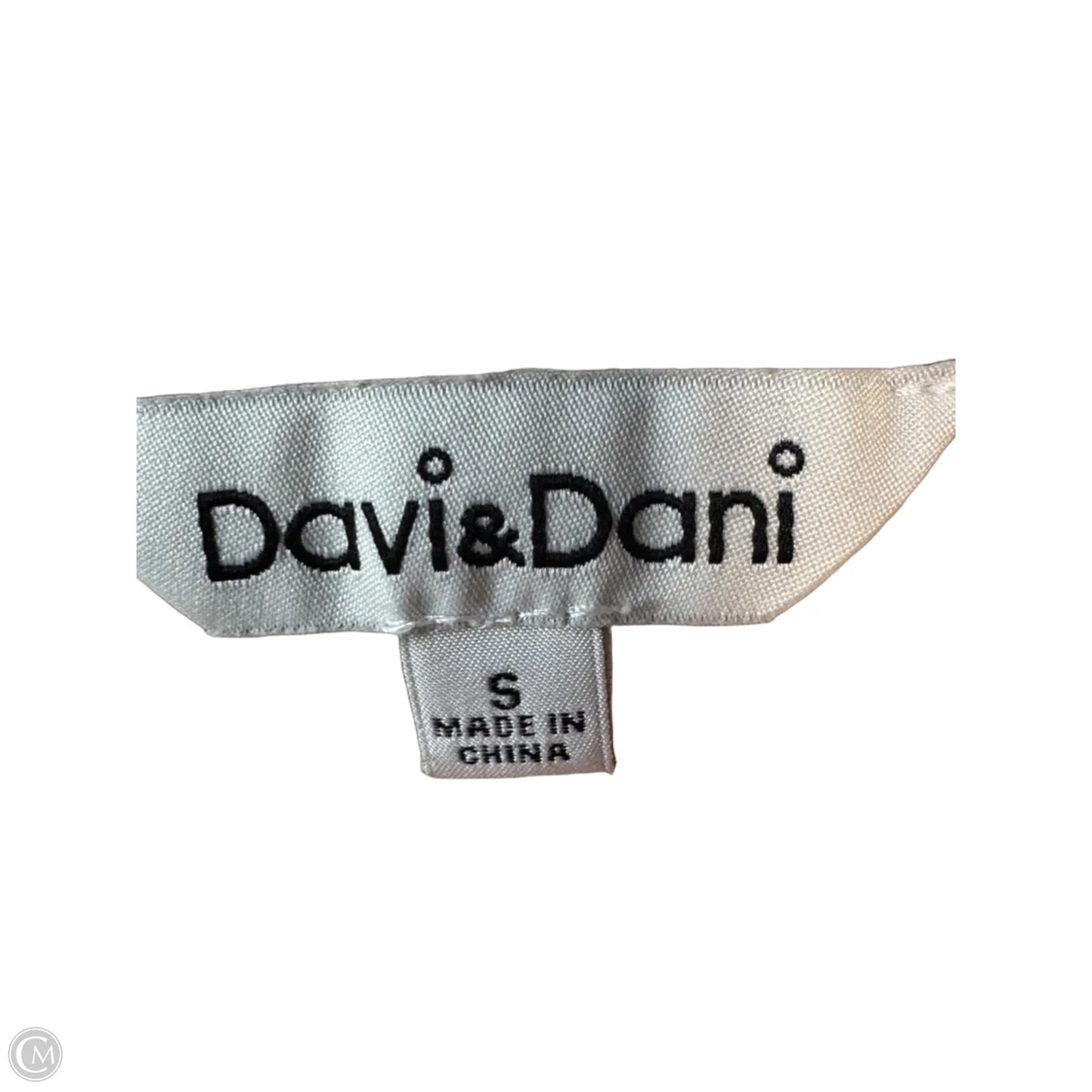 Vest Sweater By Davi & Dani In Orange & Tan, Size: S
