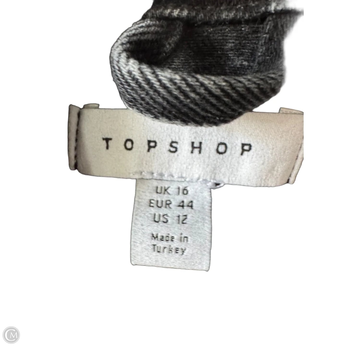 Jacket Denim By Topshop In Black Denim, Size: L