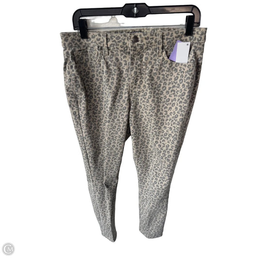 Jeans Skinny By Chicos In Grey & Tan, Size: 10