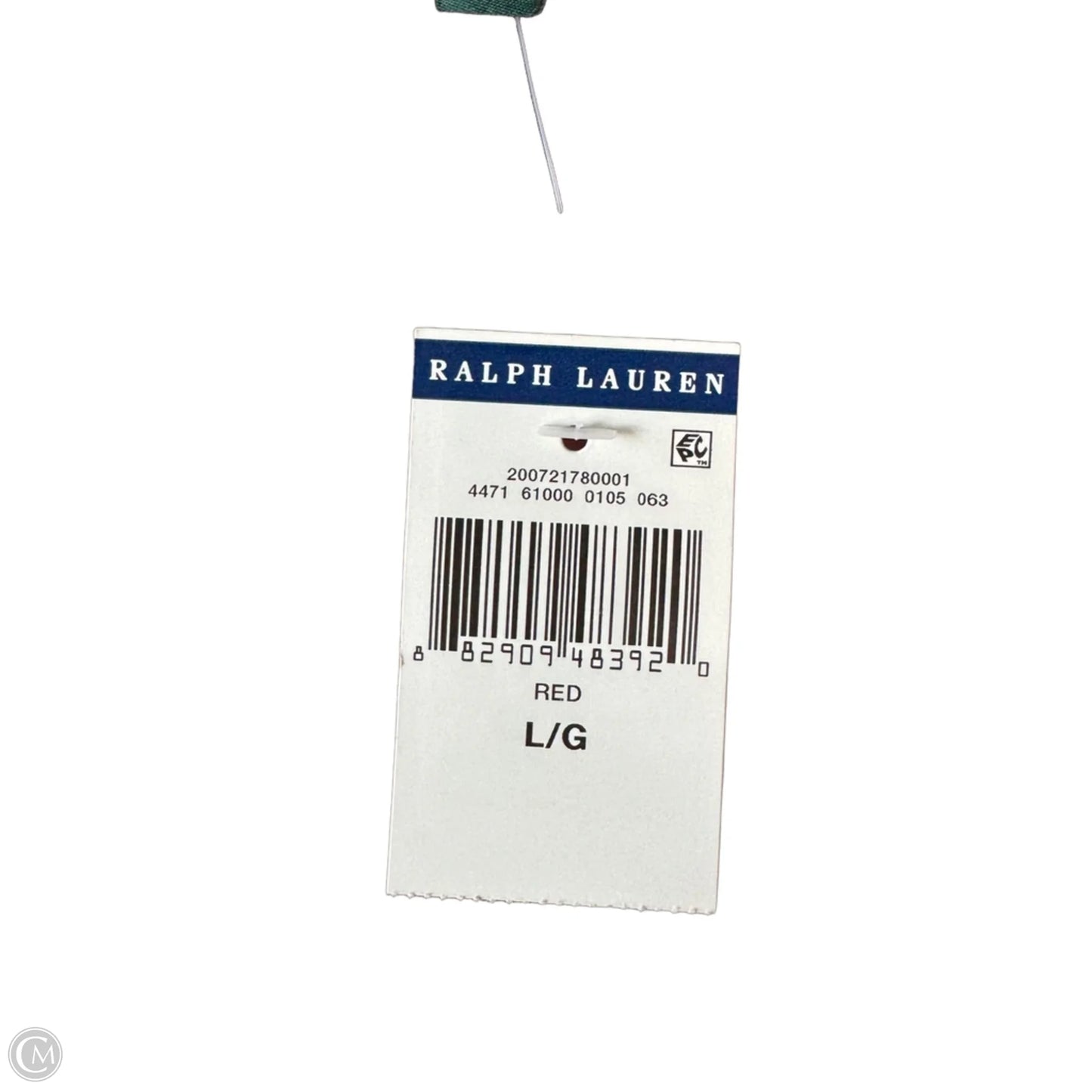 Top Long Sleeve By Lauren By Ralph Lauren In Maroon, Size: L