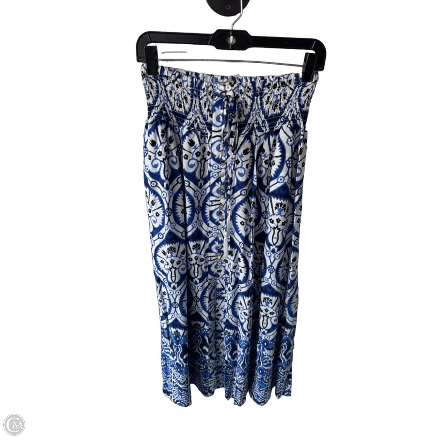 Skirt Maxi By Haute Hippie In Blue & White, Size: 4