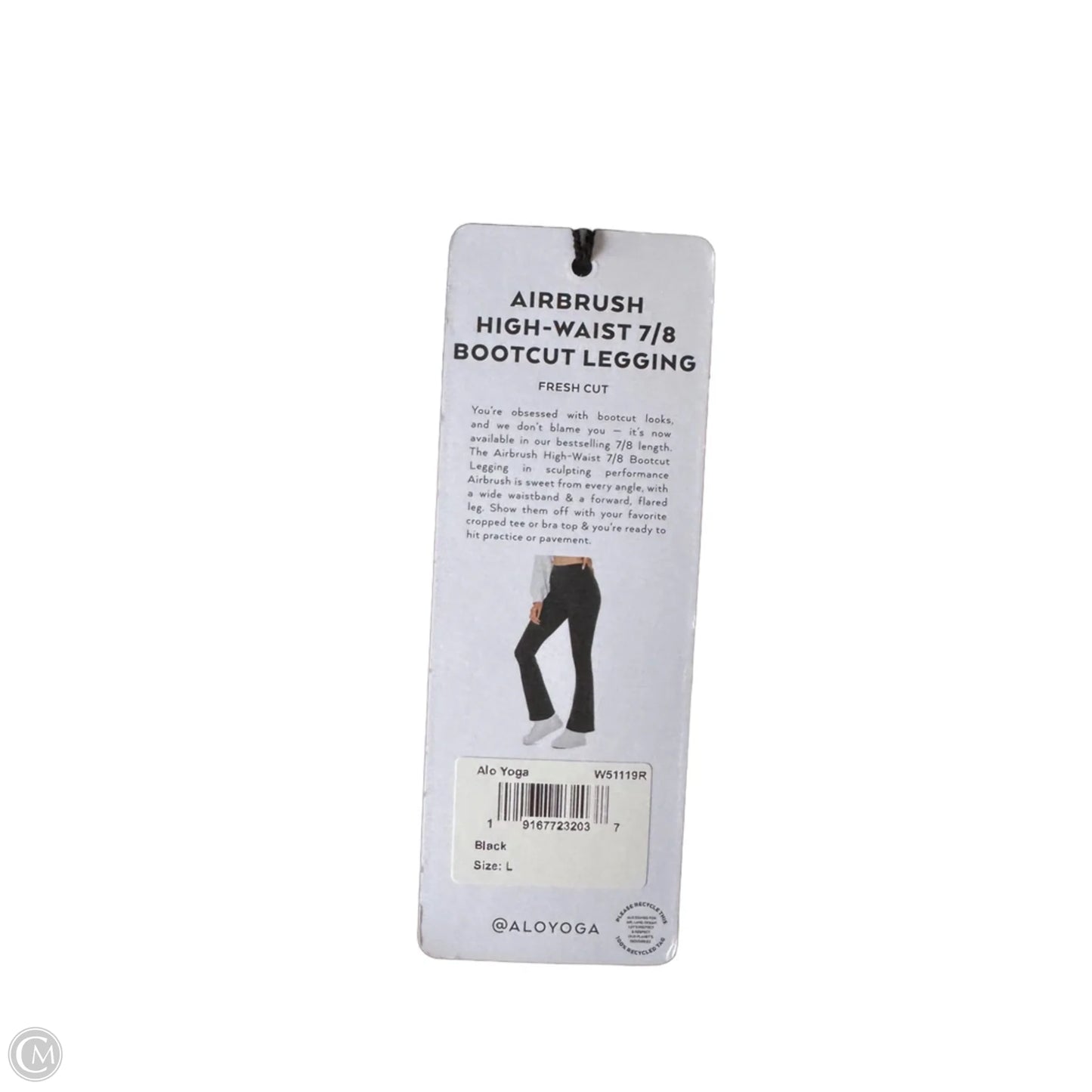 Athletic Leggings By Alo In Black, Size: 12