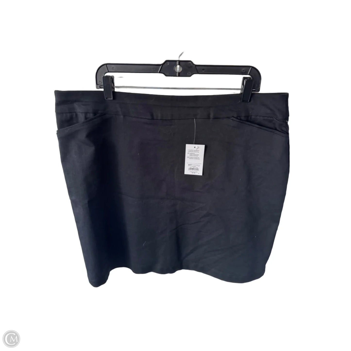Skirt Mini & Short By Croft And Barrow In Black, Size: 16