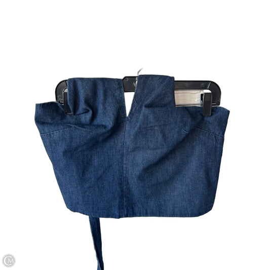 Top Sleeveless By Loft In Blue Denim, Size: M
